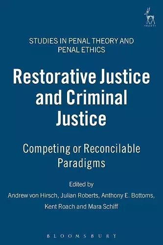 Restorative Justice and Criminal Justice cover