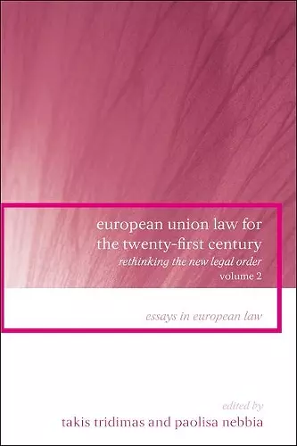 European Union Law for the Twenty-First Century: Volume 2 cover