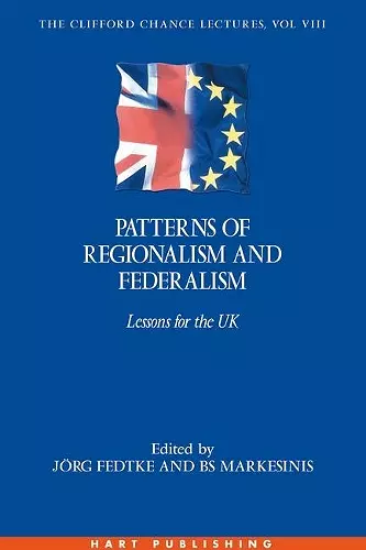 Patterns of Regionalism and Federalism cover