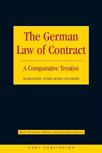 The German Law of Contract cover