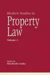 Modern Studies in Property Law - Volume 3 cover