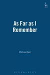 As Far as I Remember cover