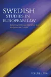 Swedish Studies in European Law - Volume 1 cover