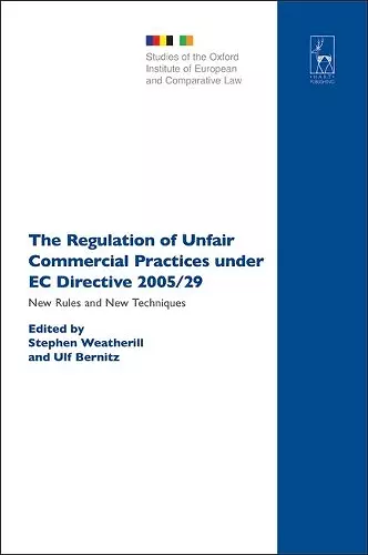 The Regulation of Unfair Commercial Practices under EC Directive 2005/29 cover