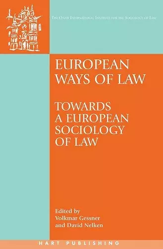 European Ways of Law cover