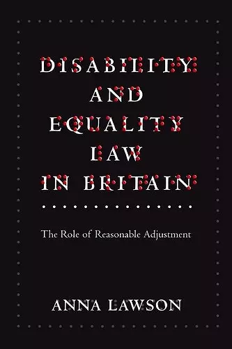Disability and Equality Law in Britain cover
