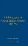 A Bibliography of Pseudepigrapha Research 1850-1999 cover