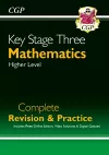 New KS3 Maths Complete Revision & Practice – Higher (includes Online Edition, Videos & Quizzes) packaging