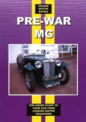 Pre-War MG Roadtest and Serving Book cover