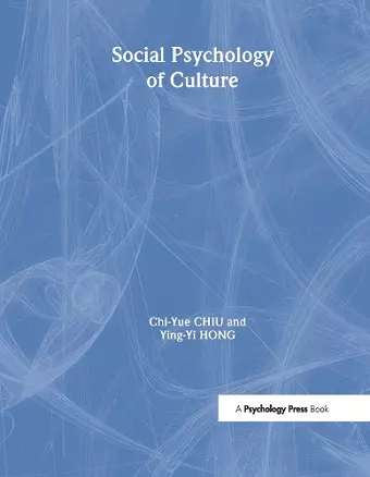 Social Psychology of Culture cover