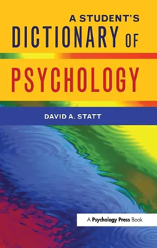 A Student's Dictionary of Psychology cover