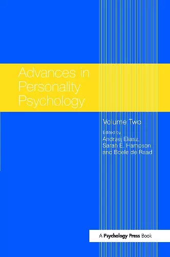 Advances in Personality Psychology cover