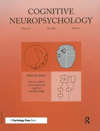 Selective Deficits in Developmental Cognitive Neuropsychology cover