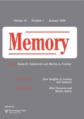 New Insights in Trauma and Memory cover