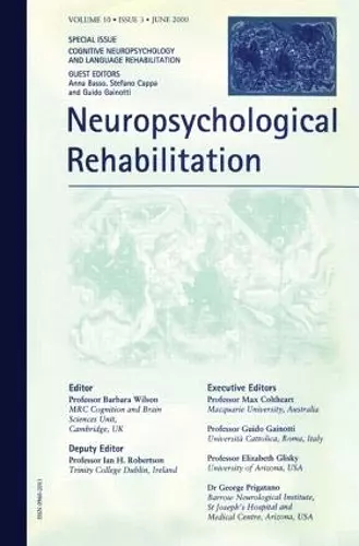 Cognitive Neuropsychology and Language Rehabilitation cover