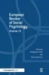 European Review of Social Psychology: Volume 13 cover