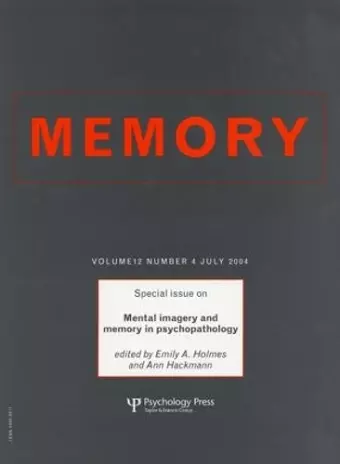 Mental Imagery and Memory in Psychopathology cover