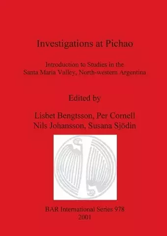 Investigations at Pichao cover