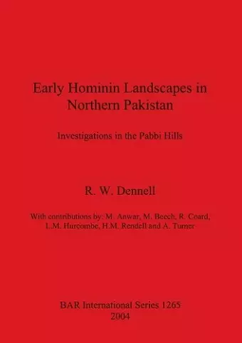 Early Hominin Landscapes in Northern Pakistan cover