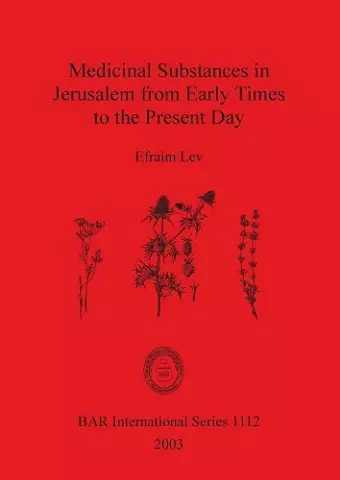 Medicinal Substances in Jerusalem from Early Times to the Present Day cover