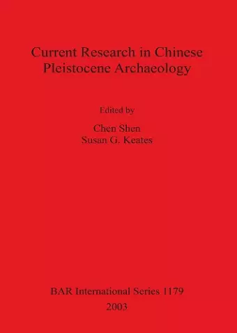 Current Research in Chinese Pleistocene Archaeology cover