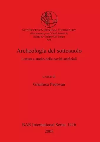 Archeologia del sottosuolo cover