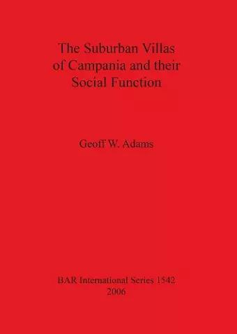 The Suburban Villas of Campania and Their Social Function cover