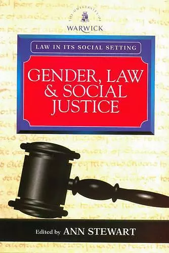 Gender, Law and Social Justice: International Perspectives cover