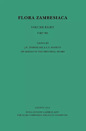Flora Zambesiaca: Volume 8, Part 6 – Acanthaceae: Barleria to Hypoestes cover