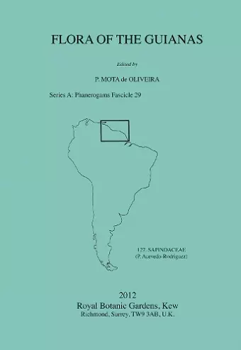 Flora of the Guianas. Series A: Phanerogams Fascicle 29 cover