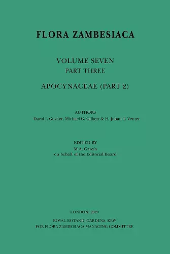 Flora Zambesiaca Volume 7 Part 2: Apocynaceae cover