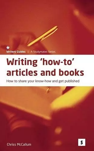 Writing How to Articles and Books: cover