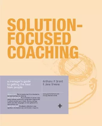 Solution-Focused Coaching cover