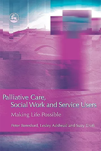 Palliative Care, Social Work and Service Users cover