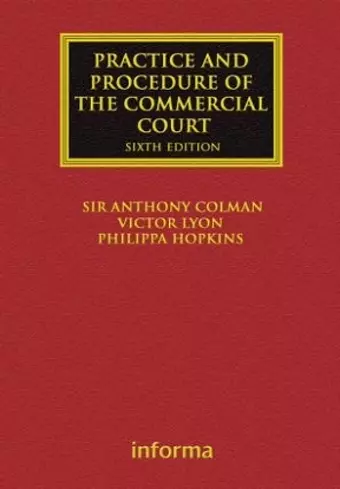 The Practice and Procedure of the Commercial Court cover