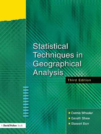 Statistical Techniques in Geographical Analysis cover