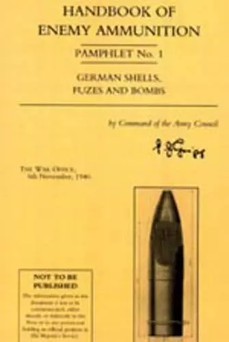 Handbook of Enemy Ammunition Pamphlet cover