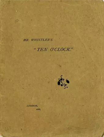 Mr. Whistler's Ten O'Clock cover