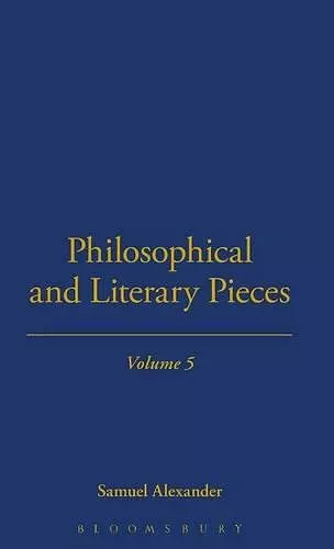 Philosophical And Literary Pieces cover