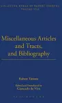 Miscellaneous Articles and Tracts and Bibliography cover