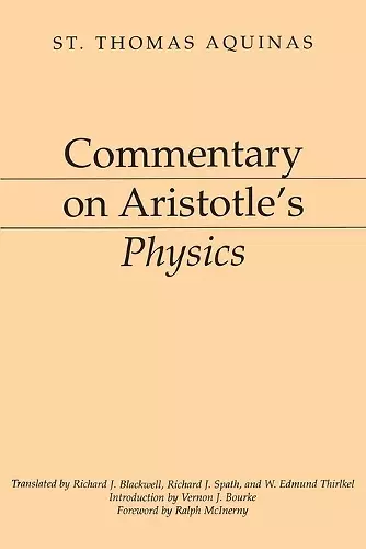 Commentary On Aristotle's Physics cover