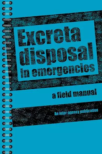 Excreta Disposal in Emergencies cover