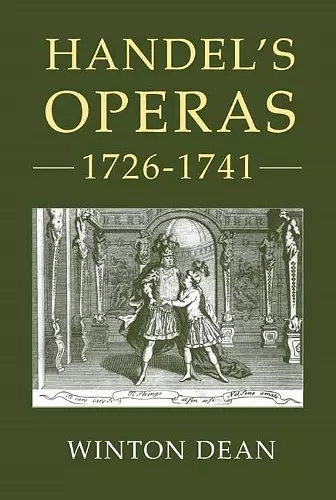 Handel's Operas, 1726-1741 cover