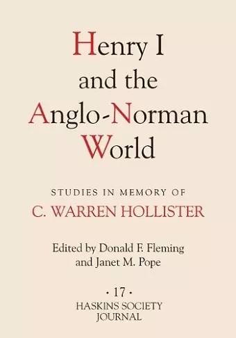 Henry I and the Anglo-Norman World cover