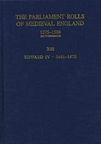 The Parliament Rolls of Medieval England, 1275-1504 cover