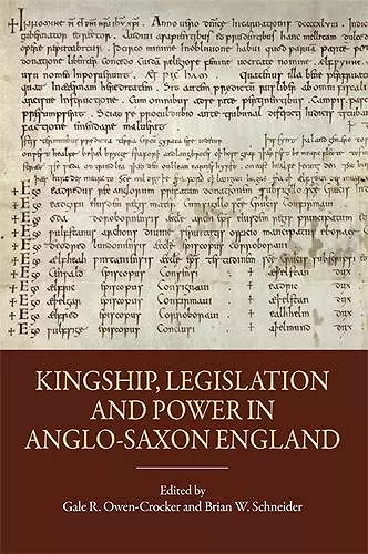 Kingship, Legislation and Power in Anglo-Saxon England cover