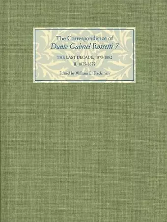 The Correspondence of Dante Gabriel Rossetti 7 cover