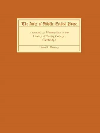 The Index of Middle English Prose, Handlist XI cover