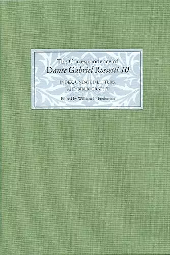 The Correspondence of Dante Gabriel Rossetti 10 cover