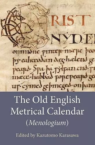 The Old English Metrical Calendar (Menologium) cover